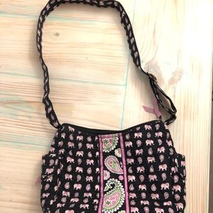 Vera Bradley pink elephant purse adjustable strap